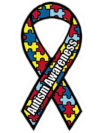 Autism Awareness Puzzle Ribbon